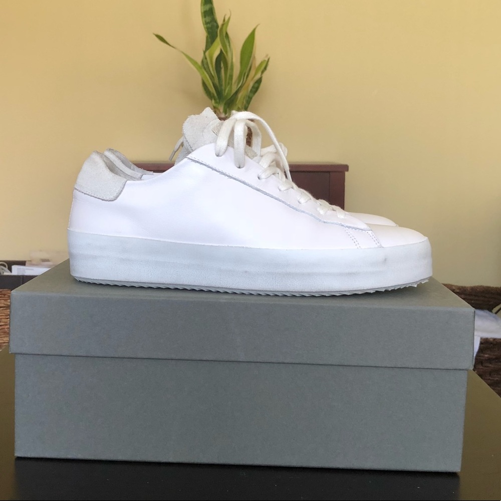 Allsaints Women White Sandy Sneaker Women.